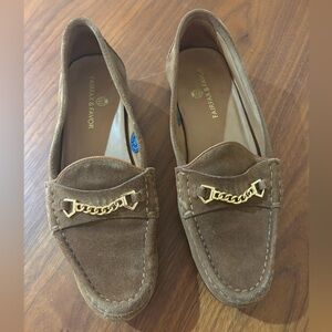 Fairfax and Favor tan suede loafers